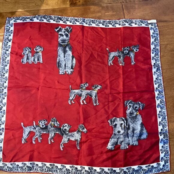 Sercouset dog scarf, silk with rolled edges - Picture 8 of 8